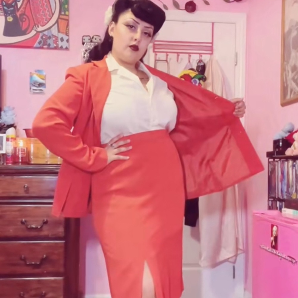 Burnt Orange 2 Piece Suit